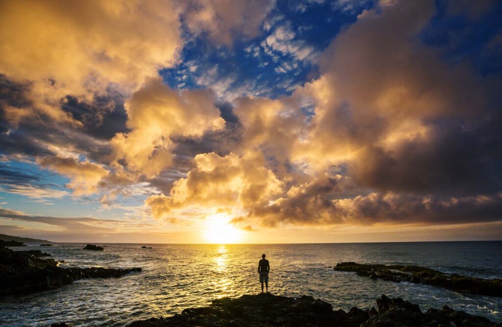 Beautiful tropical landscapes on Maui island, Hawaii